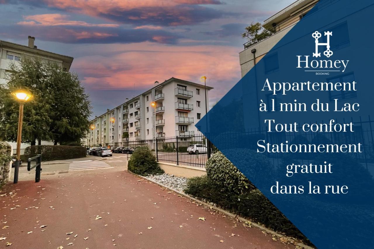 HOMEY MONTAIGNE - New - A 1 min à pied du LAC D'ANNECY - 2 Balcons privés - Appartement avec 2 chambres - Stationnement gratuit toute l'année sauf en été - juin à août Esterno foto